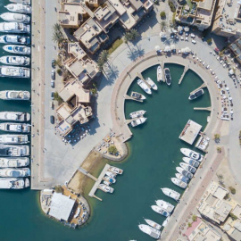 captains-inn-hotel-el-gouna-red-sea-abu-tig-marina-drone-shot