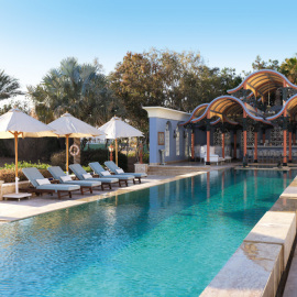 Pool Area at La Maison Bleue  El Gouna