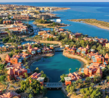 aerial picture of sheraton miramar el gouna