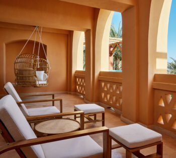 terrace at the junior suite at sheraton