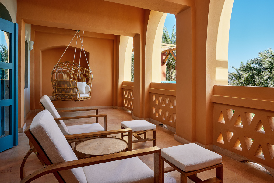 terrace at the junior suite at sheraton