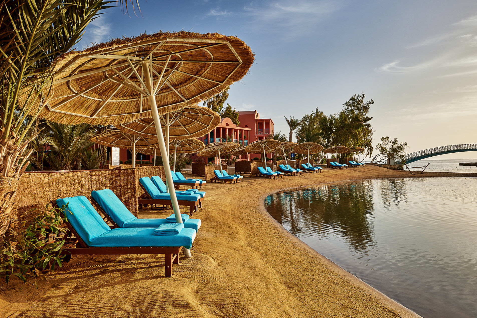 private beach at sheraton miramar el gouna