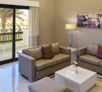 One Bedroom apartment living room at Ancient Sand-El Gouna