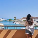 view on abu tig marina from captain inn hotel