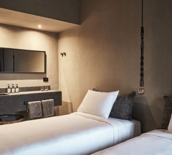 Zimmer mit Gartenblick