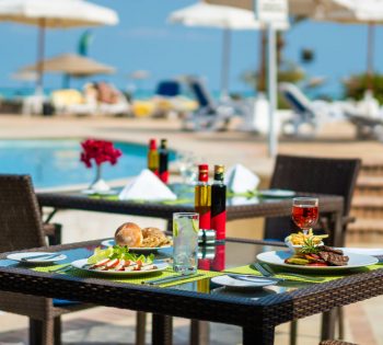 Lagoon Pool Restaurant and Bar serves drinks and Daytime snacks