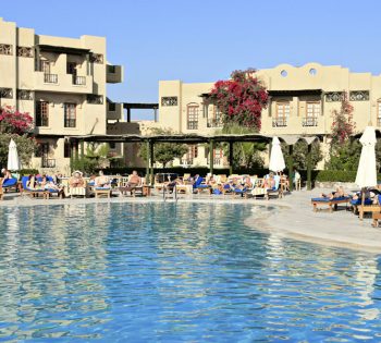 Dolphin Pool Bar of Rihana Resort Inn El Gouna Hotel serves drinks and snacks