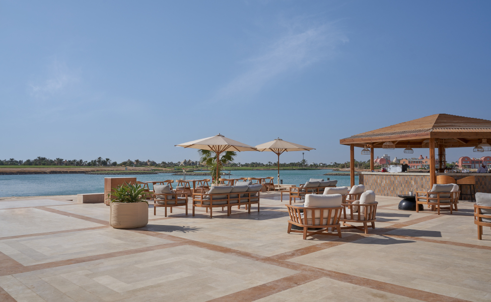 Lagoon Terrace Bar at Steigenberger Hotel El Gouna.