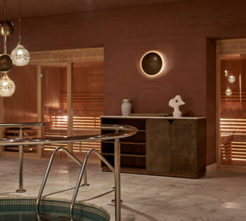 Sauna room at Planet spa in Steigenberger resort el Gouna