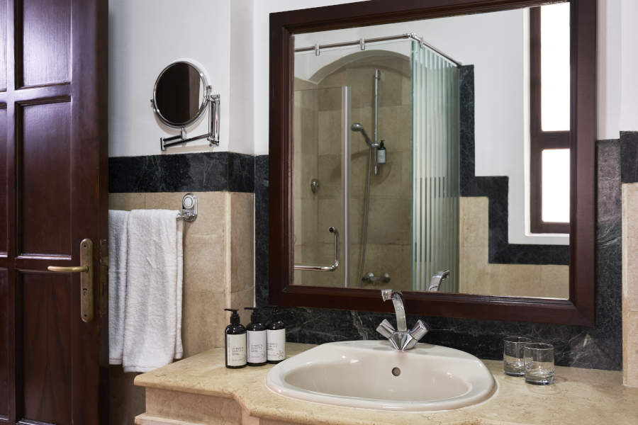 bathroom at standard room in sultan bey hotel el gouna