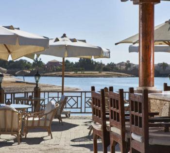pool bar at sultan bey hotel el gouna with lagoon view