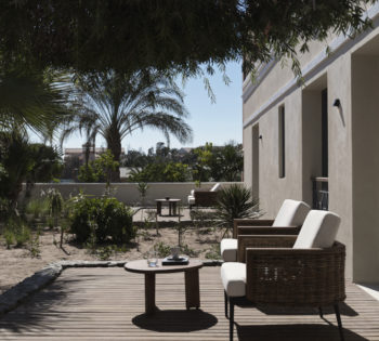 Spa Suite patio at The Chedi El Gouna Hotel