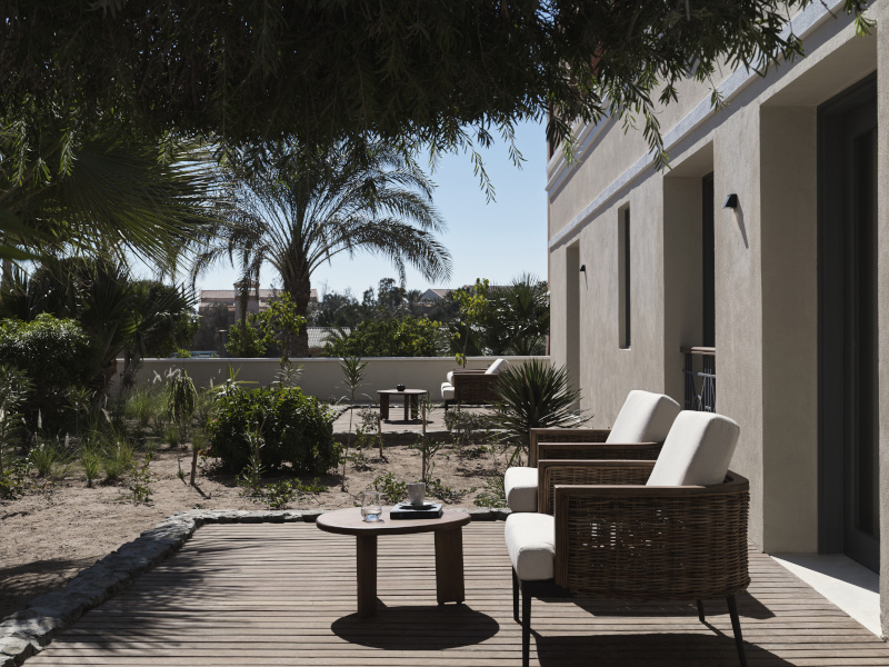 Spa Suite patio at The Chedi El Gouna Hotel