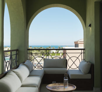 The terrace at the Chedi Penthouse at The Chedil hotel El Gouna