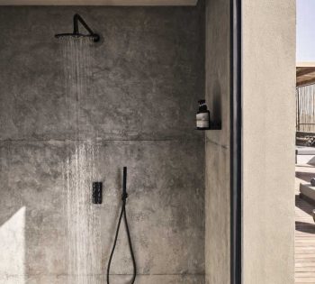 The shower of premium room in Casa Cook El Gouna Resort with a door connected the outdoor area