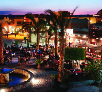 El Gouna Downtown overview with cafes and restaurants
