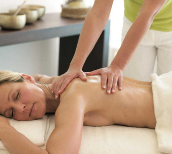 A lady is chilling out for a massage in Finger's Secret Spa in front of Dawar El Omda Hotel in El Gouna