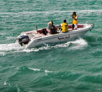 A boat trip through the Red Sea lagoons in El Gouna