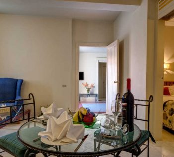 The dining table of suite at Labranda Club Paradisio Hotel in El Gouna Red Sea Egypt