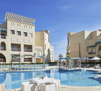 pool bar with a view of mosaique hotel el gouna architecture