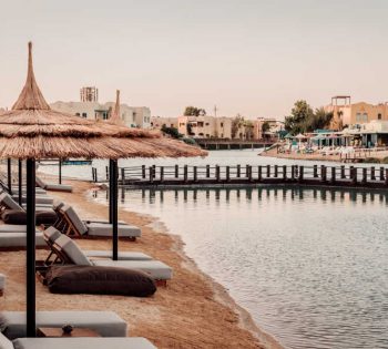 The lagoon view of Red Sea in the private beach of Cook's Club Hotel four stars hotel in El Gouna Red Sea Hotel at Cook's Club