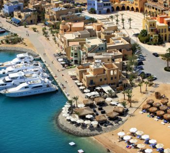 aerial view of moods beach restaurant and bar in abu tig marina el gouna