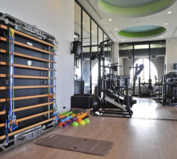 overview of LAX state-of-the-art gymnasium in Abu Tig Marina El Gouna