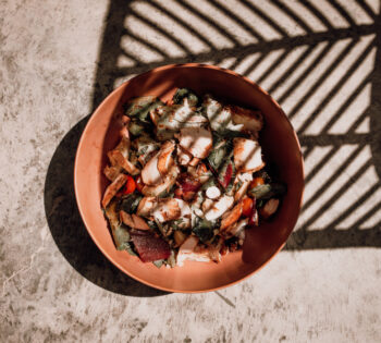 a salad bowl at la cantina in el gouna