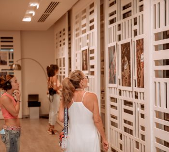audience exploring photo exhibition during el gouna photo week