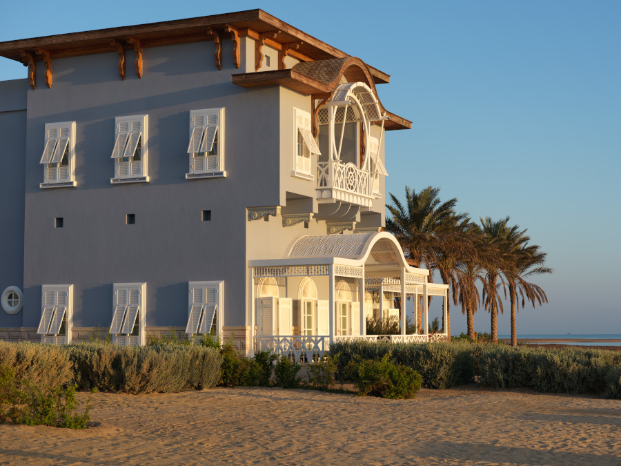 beach front suite at la maison blue exterior in el gouna