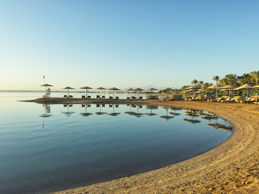 the beach at club paradisio