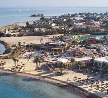 an aerial of the chedi el gouna